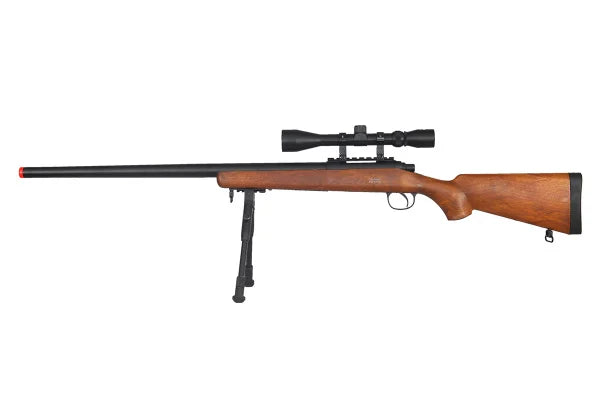 WELL VSR-10 Bolt Action Airsoft Rifle wife Scope And Bipod