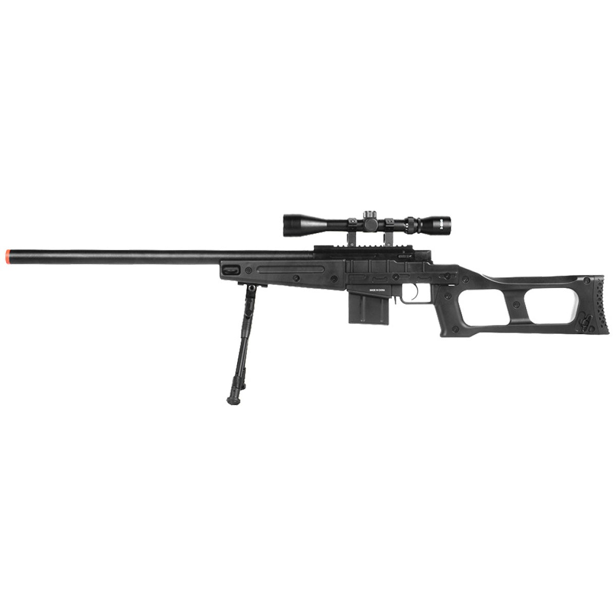 Well MK96 Covert Airsoft Sniper Rifle w/ Scope & Bipod