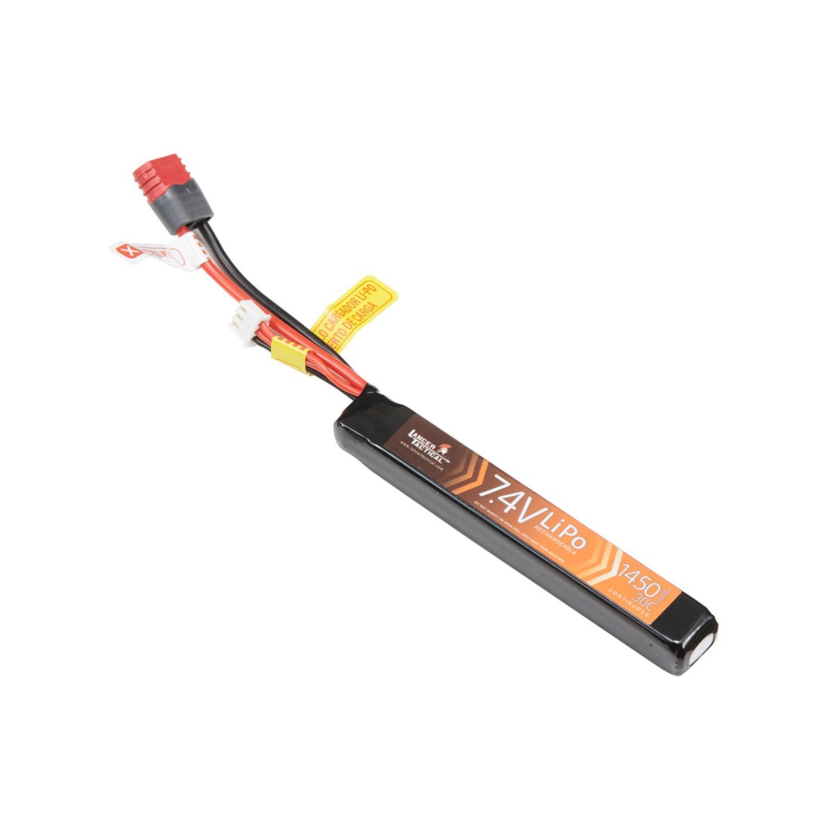 Lancer Tactical Airsoft  7.4V 1450mah Li-Po Battery - Deans