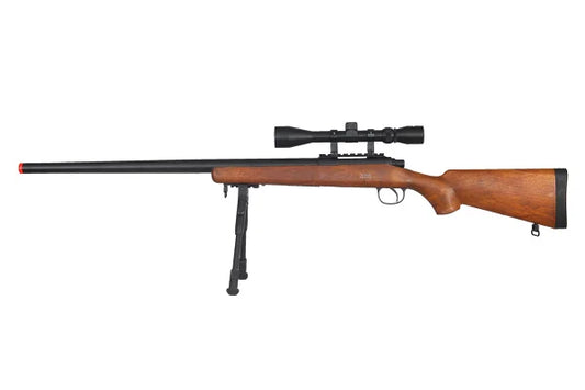 WELL VSR-10 Bolt Action Airsoft Rifle wife Scope And Bipod