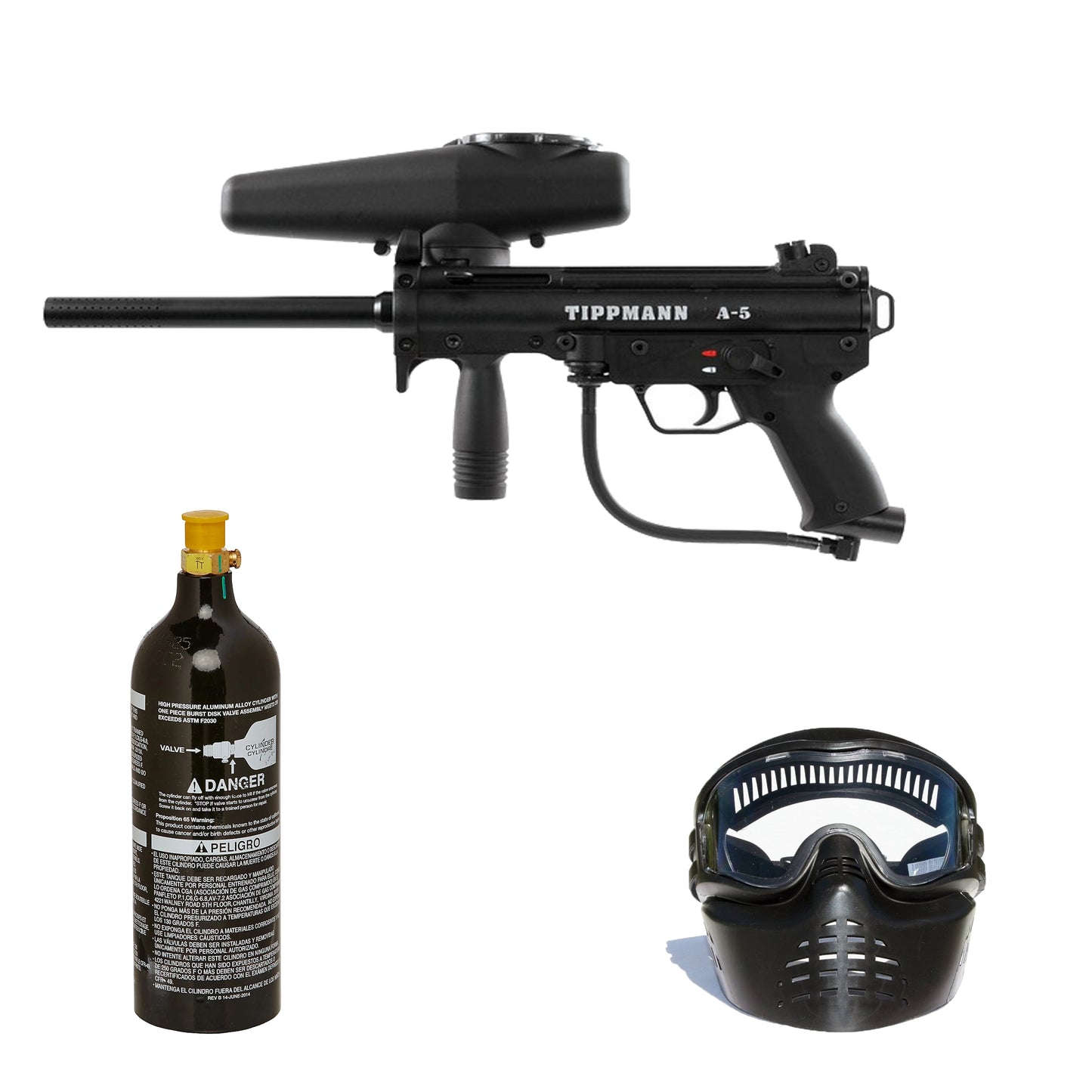 Tippmann A-5 Paintball Co2 Package