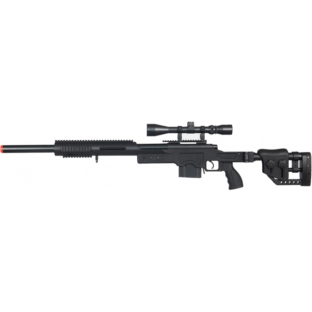 Well MB4410 Airsoft Bolt Action Sniper Rifle with 3-9x40 Scope